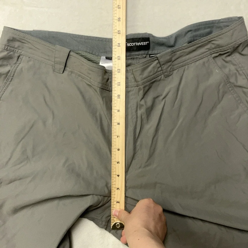 SCOTTeVEST Shorts Mens 42 Gray TEC 8 Pockets Nylon Outdoor Hiking Tactical